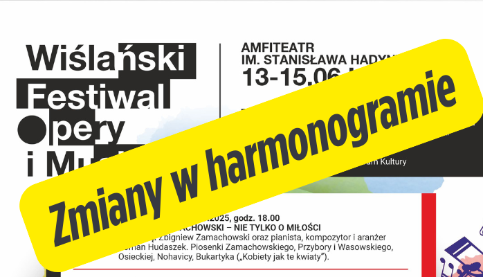 zmiany w harmonogramie
